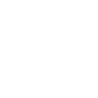 Abstract geometric design with two speech bubbles, squares, and lines, possibly representing conversation or communication.